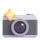Teams-kamera med flash-emoji