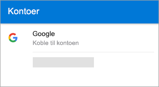 Outlook for Android kan automatisk finne Gmail-kontoen.