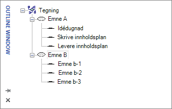 Disposisjonsvindu i Visio