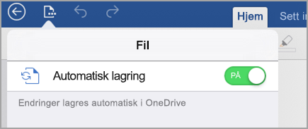 Automatisk lagring