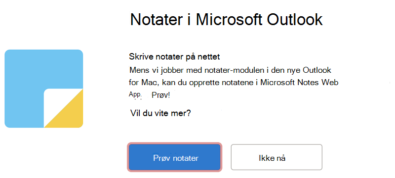 Prøv Microsoft notater på nettet