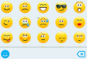 uttrykks ikoner i Skype for Business for iOS og Android