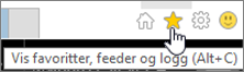 Knappen for feed i Internet Explorer