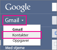 google gmail – klikk kontakter