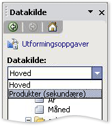 Sekundær datakilde i oppgaveruten Datakilde