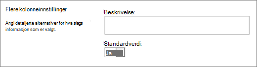 Valg for Ja/Nei-kolonne