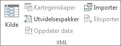 XML, oppdatere data