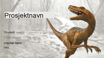 Begrepsmessig bilde av en 3D-dinosaurrapport