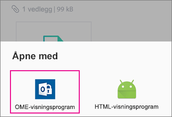 OME Viewer med Yahoo Mail på Android 2
