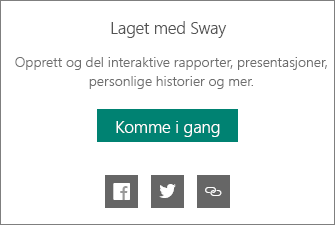 Laget med Sway-varemerking