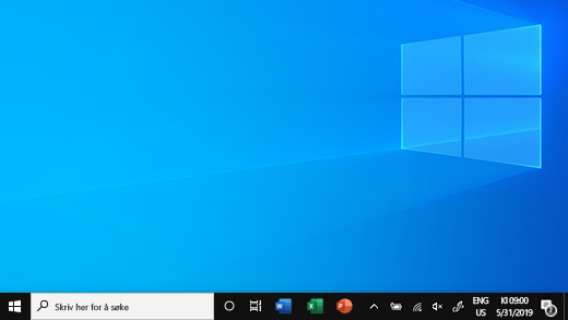 Oppgavelinjen i Windows 10