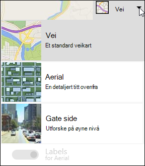 Tilordnings type for Bing Map Web Part