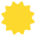 Sol med stråleuttrykksikon