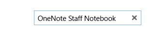 Velg OneNote Staff Notebook.