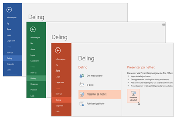 Samarbeid i andre Office 365-apper