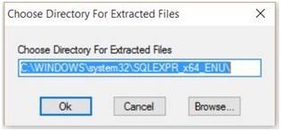 Choose Directory for Extracted Files 
