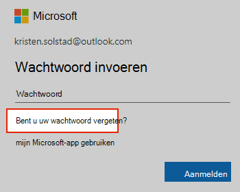 Afbeelding Wachtwoord vergeten