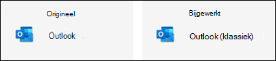 Outlook-pictogram geeft geen klassiek weer