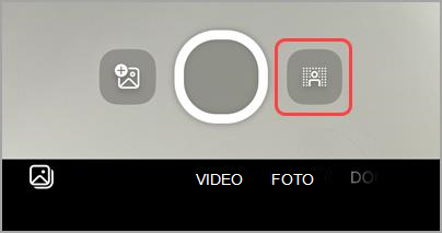 Selecteer achtergrondeffecten voordat u op de knop Vastleggen drukt om achtergrondeffecten toe te voegen aan video's.