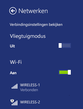 Wi-Fi instellingen