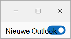 uit de nieuwe Outlook-schermopname schakelen