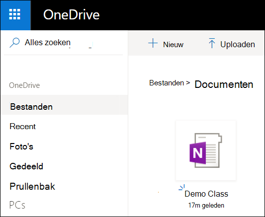 Map Microsoft-account OneDrive-documenten