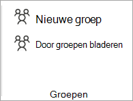 Selecteer bladeren op het lint Groepen