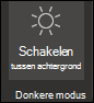 Donkere modus uitschakelen