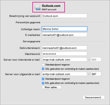 hotmail imap settings for mac outlook 2011