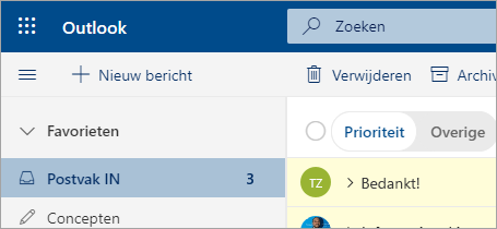 Postvak In Met Prioriteit Voor Outlook Office Ondersteuning