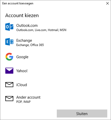 Outlook instellen