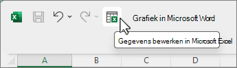 Knop Gegevens bewerken in Microsoft Excel