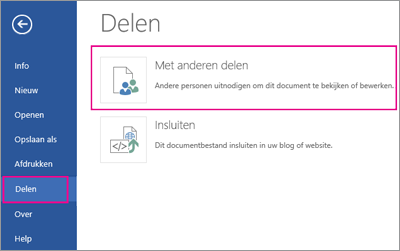 Verstenen prototype Wortel Een Word Online-document delen in OneDrive - Microsoft Ondersteuning