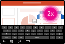 PowerPoint voor Windows Mobile: beweging om woord te bewerken