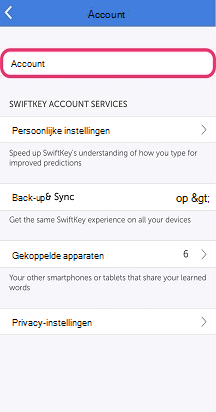 Swiftkey-Account-Selected