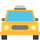 Emoticon van binnenkomende taxi