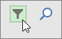Schermafbeelding van de filterknop in de weergave Takenbord.