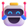 Emoji van teams lachende robot
