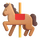 Emoji van teams carrousel paard