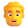 Emoji van teams glimlachende man