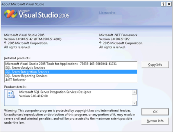 Microsoft SQL Server 2005 Express Service Pack dai un'occhiata a rtm