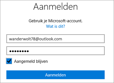 Microsoft account wijzigen