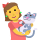 Liefde kat (vrouw) emoticon