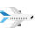 Emoticon van het vliegtuig