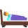 Persoon in bed emoticon