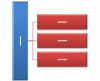 Indeling voor SmartArt-afbeelding horizontale hiërarchie met meerdere niveaus