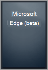 De lege capsule voor Microsoft Edge Beta in de Steam-bibliotheek.