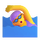 Emoji van teams vrouw zwemmen