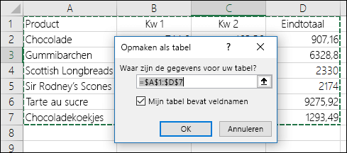 camouflage Rudyard Kipling Dekbed Tabelkopteksten in Excel in- of uitschakelen - Microsoft Ondersteuning