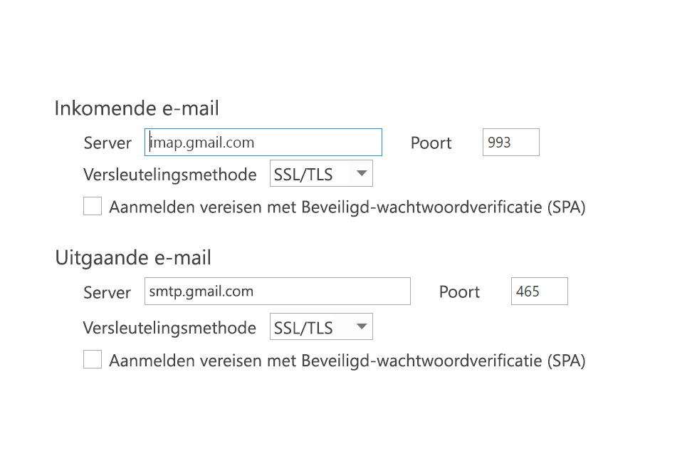 Problemen oplossen het instellen van e-mail in (Engelstalig) - Microsoft